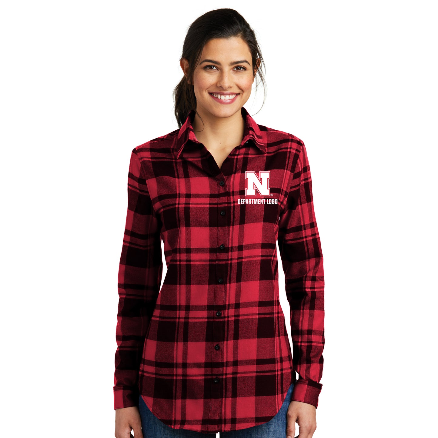 Ladies Plaid Flannel Tunic