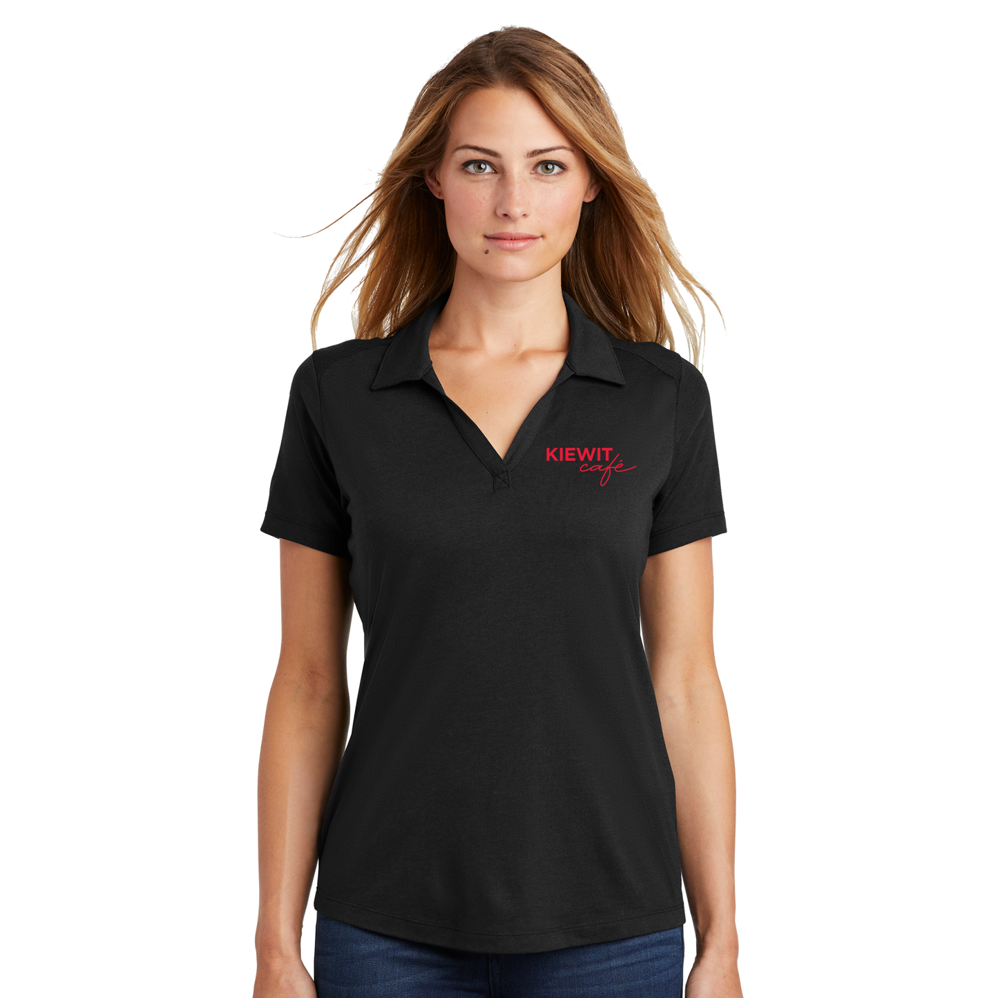 Kiewit Cafe Ladies Tri-Blend Polo