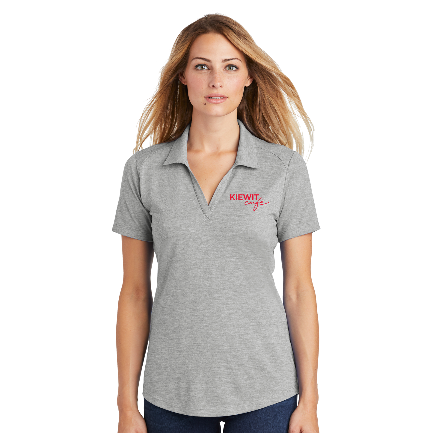 Kiewit Cafe Ladies Tri-Blend Polo