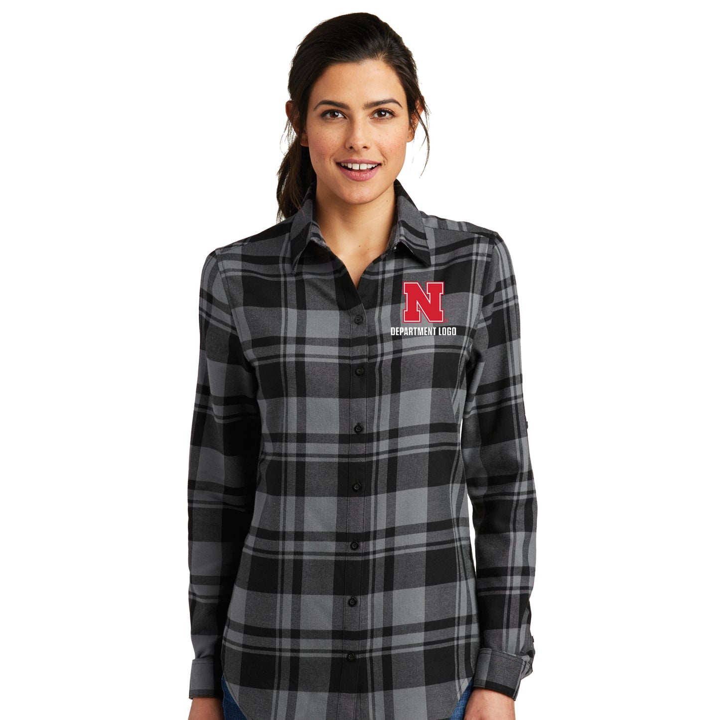 Ladies Plaid Flannel Tunic